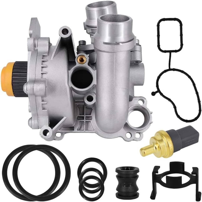 06H121026 Water Pump & Thermostat for Audi A3 A4 A5 VW CC Tiguan GTI 1.8T 2.0T