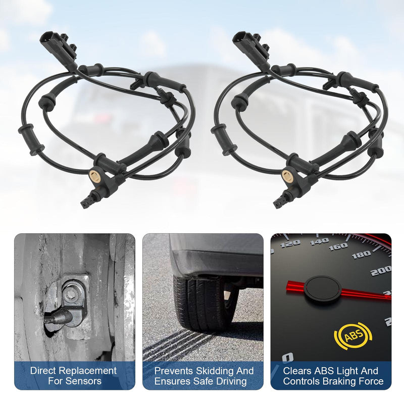 ABS Wheel Speed Sensor Set for Dodge Nitro 2007-2011 3.7L 4.0L Front Rear