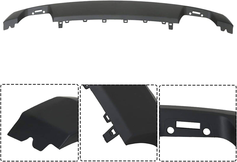 Front Bumper Lower Molding Trim Valance Matte for Ford F150 2021 2022 2023
