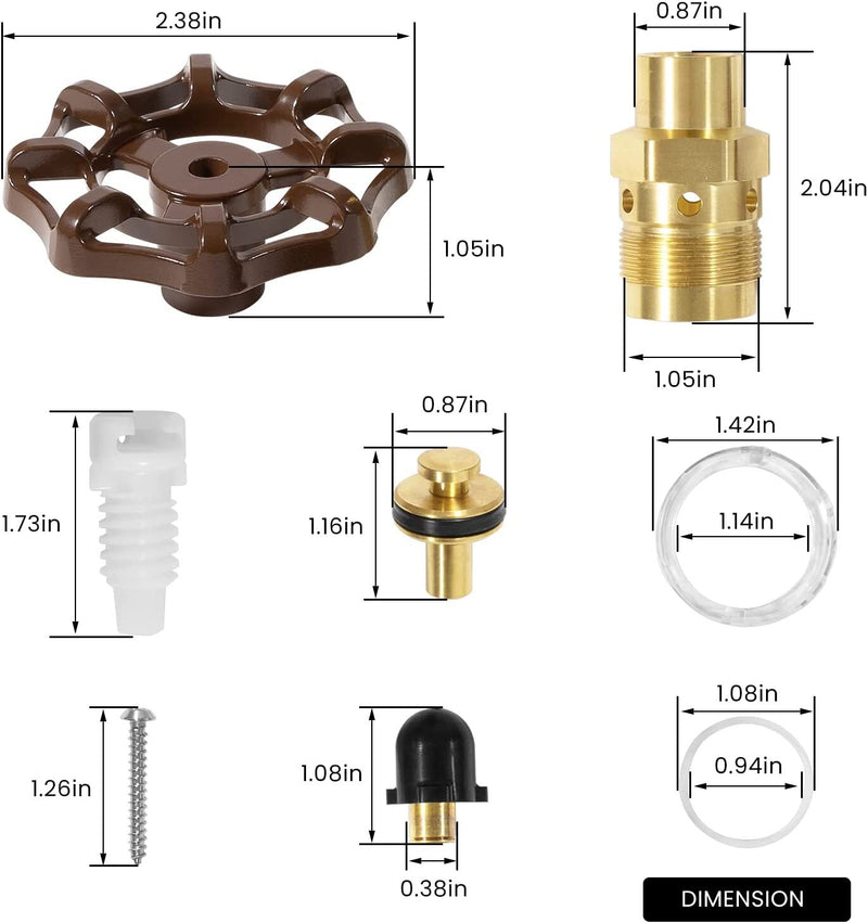 RK-25 Model 25 Repair Kit for Woodford Wall Faucet Models 20 25 27