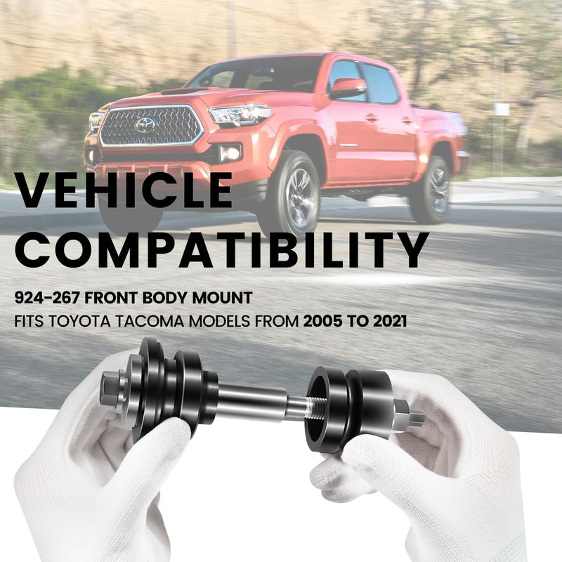 924-267 Front Body Mount Kit for Toyota Tacoma 2005-2021 5220104040 5220204030