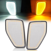 DURAFORCE Switchback LED Side Marker Signal Lights Clear Lens for HUMMER H3 2005-2010 Pair