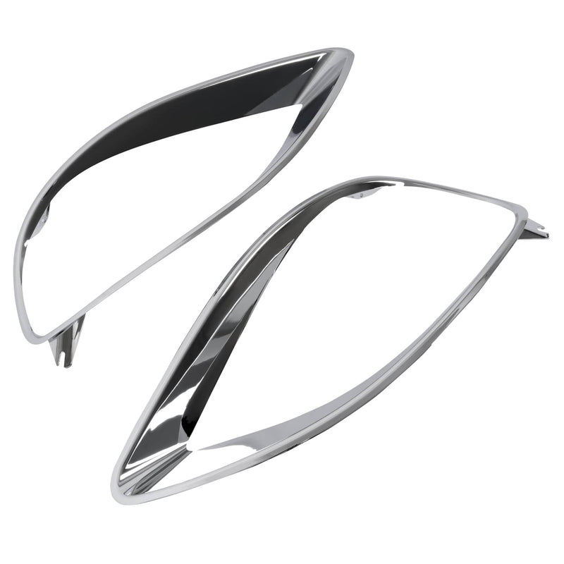 DURAFORCE Chrome Headlight Bezel Trim Left & Right for Freightliner Columbia 2001-2017