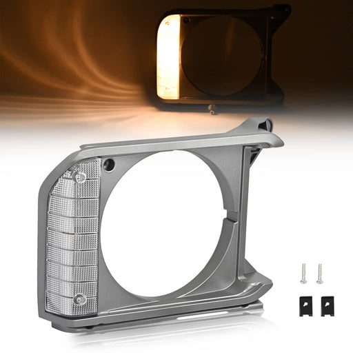 DURAFORCE 8161089105 Right Side Headlight Door Bezel Cover for Toyota Pickup RWD 1979-81