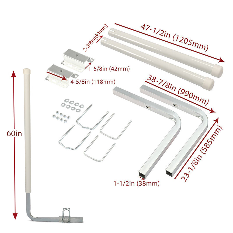 Boat Trailer Guide Post On 60" for Ski Boat Fishing Boat Sailboat Kayak Canoe