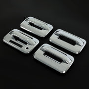 DURAFORCE Door Handle Cover for Ford F-150 F150 4DR Crew Cab 2004-2014 Chrome ABS Keypad
