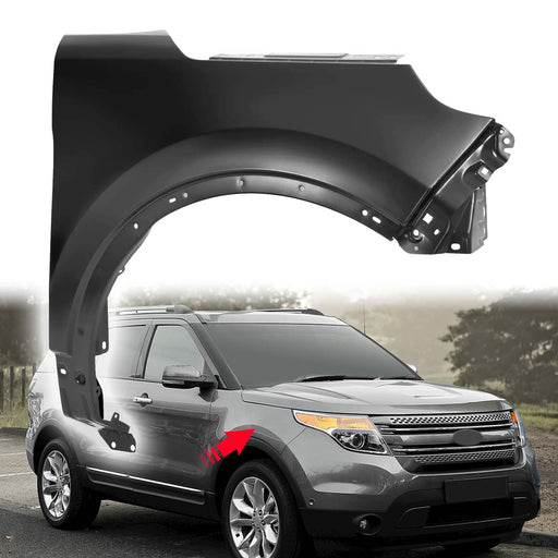 DURAFORCE Front Fender Right Side for Ford Explorer 11-15 Police Interceptor Utility 13-15