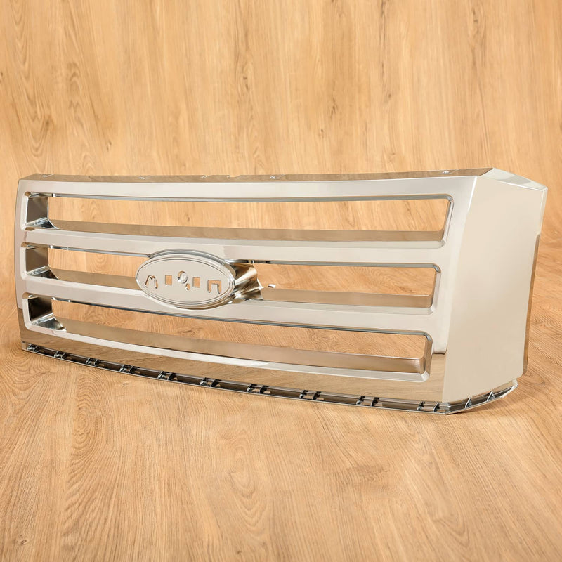 DURAFORCE Front Grille Assembly Chrome Shell And Insert for Ford Expedition 2007-2014