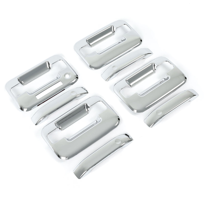 Door Handle Cover for Ford F-150 F150 4DR Crew Cab 2004-2014 Chrome ABS Keypad