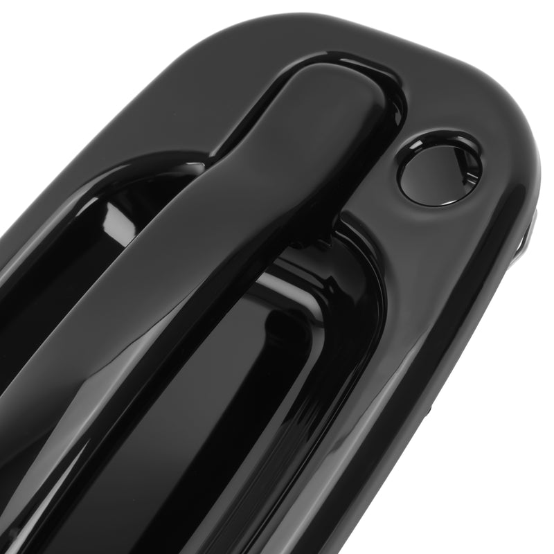 Outside Door Handles Set Painted Black for Silverado Tahoe Sierra 99-06 4 Pcs