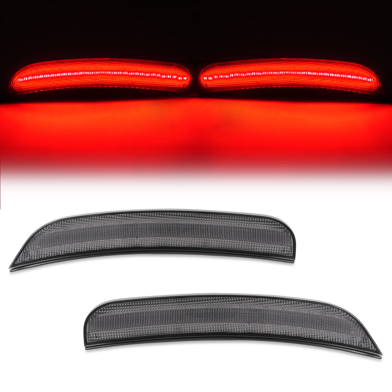 Rear Red Smoked LED Side Marker Light Lamp for Chrysler 300 300S 300C 15-23 2X
