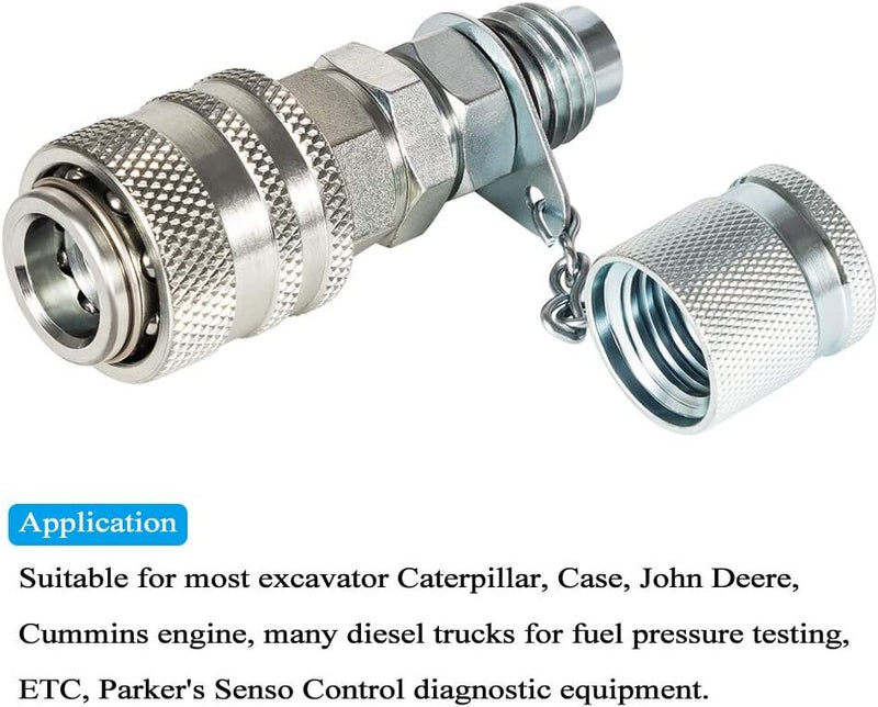 Hydraulic Pressure Test Coupling Kit Quick Connect for PD Series Coupler