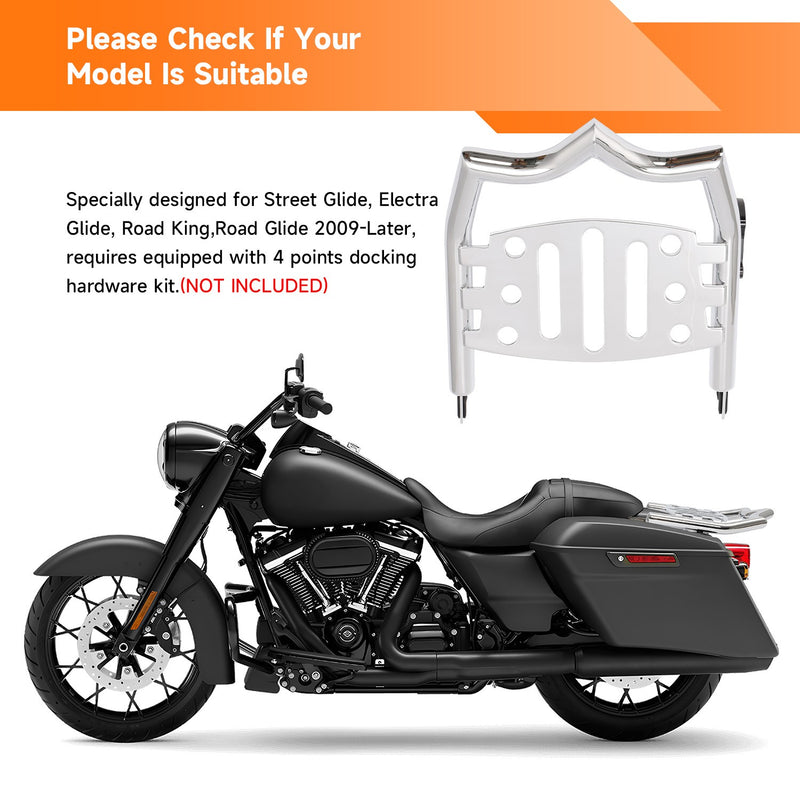 Rear Luggage Rack for Harley Electra Glide FLHT FLHTC Classic 2009-24