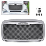 DURAFORCE Front Grille With Bug Screen Chrome Mesh Style for Freightliner Columbia 00-12