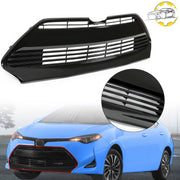 DURAFORCE Front Bumper Lower Grille Black for Toyota Corolla L LE XLE 2017-2019