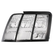 DURAFORCE Clear Lens Tail Lights For Ford Mustang 1999-2004 Rear Brake Lamps Left Right