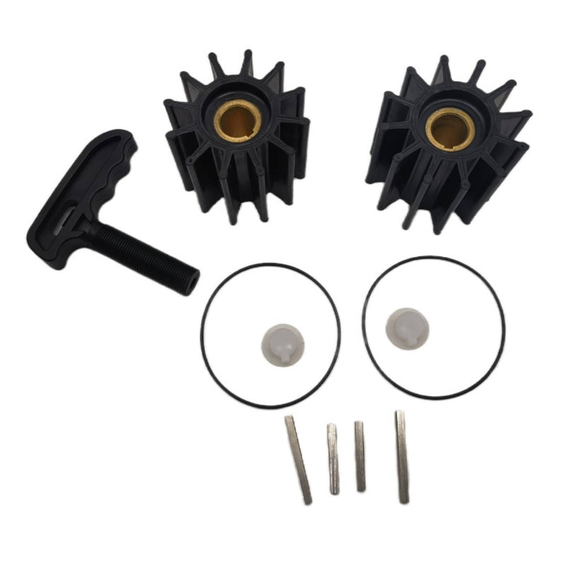 DURAFORCE 17000K Impeller Kits With Puller for Sherwood Cummins Caterpillar 2 Sets