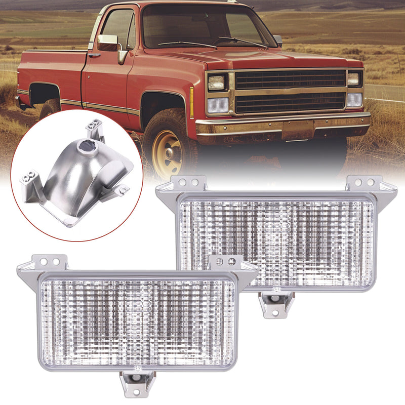 Turn Signal Corner Park Lights for Chevy for GMC Pickup Truck 1983-1991 Pair