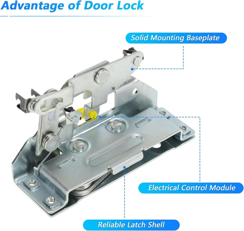 Front Left Driver Side Door Latch Lock for Jeep Wrangler YJ 1991-1995 Full Door