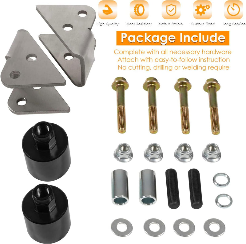 2'' Front Rear Lift Kit for Polaris Ranger 400 500 800 Crew Midsize 10-14
