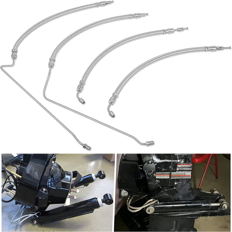 32-864960 Trim Ram Hydraulic Cylinder Hose Kit for Mercruiser Alpha One Gen Two