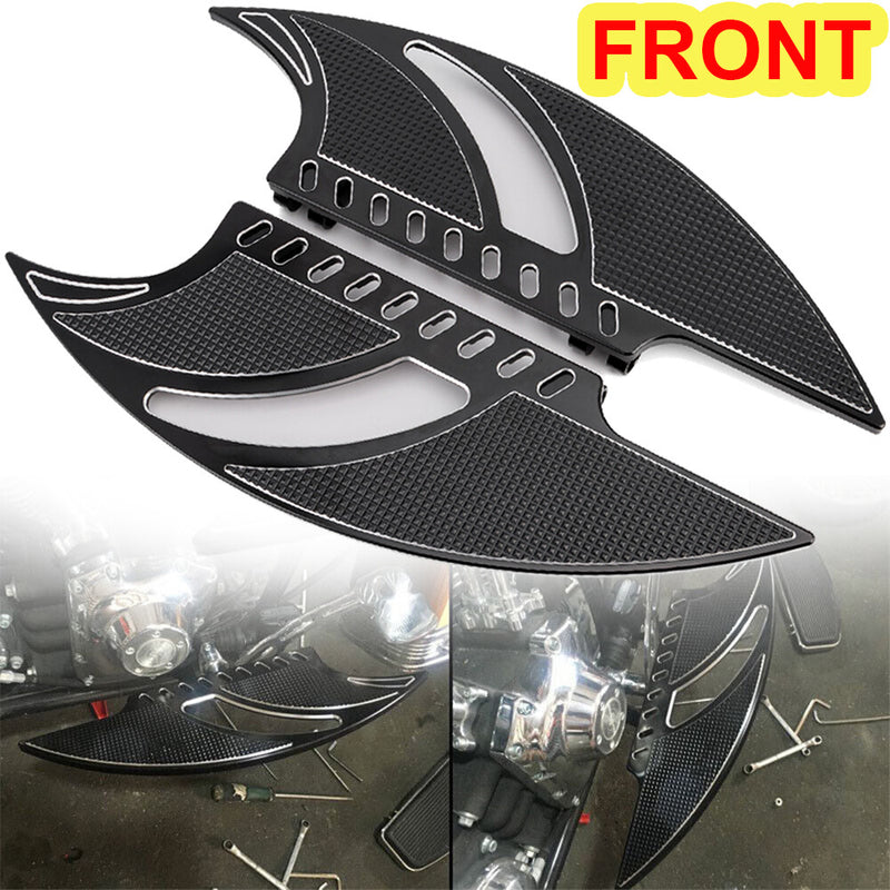 Motorcycle Front Floorboards Foot Pegs Footrest for Harley Softail Road Glide