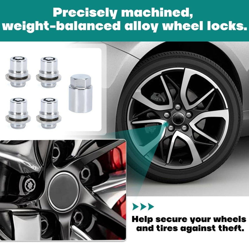 00276-00900 Alloy Wheel Lock Lug Nut Set Anti Theft for Toyota Lexus