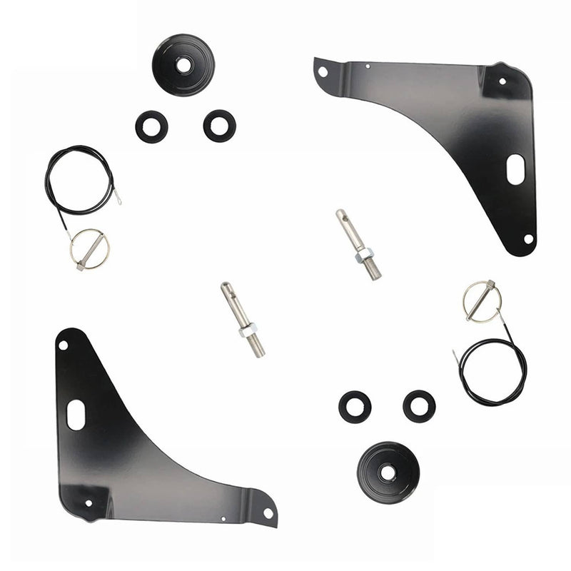 Hood Pin Pins Kit Stainless 82214260AC for Dodge Challenger 2008-2023 Black