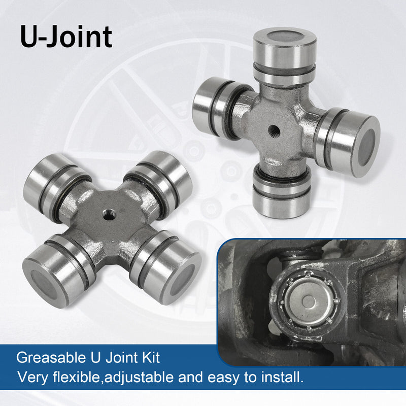 Front Axle Seal Greaseable U Joint Kit for Ford F250 F350 Super Duty 2005-14