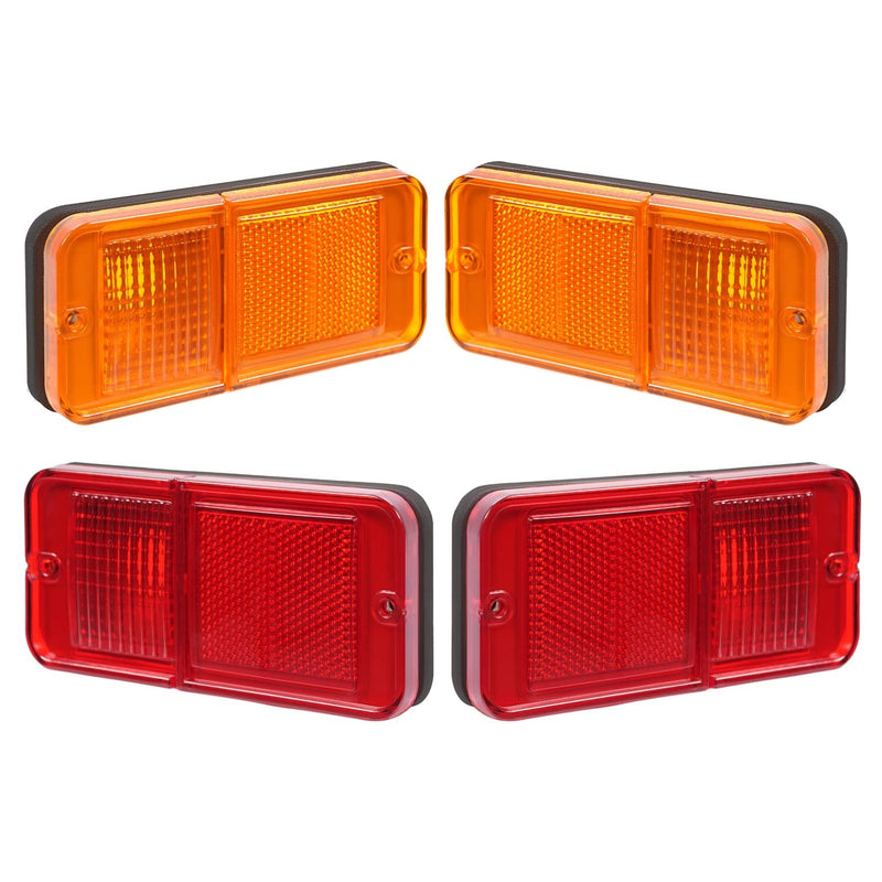 DURAFORCE Front Rear Side Marker Lights for Chevrolet and GMC C/K Pickup Trucks 1968-1972