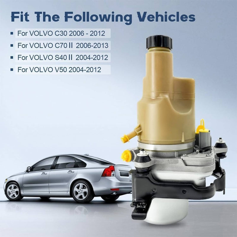 Power Steering Pump 36050678 36001485 for Volvo C30 S40 V50 C70 2005-2013