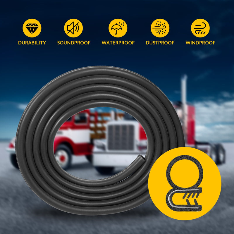 R60-6001-650 Door Seal Weatherstrip 13ft for Peterbilt 377 359 370 380 1986-2007