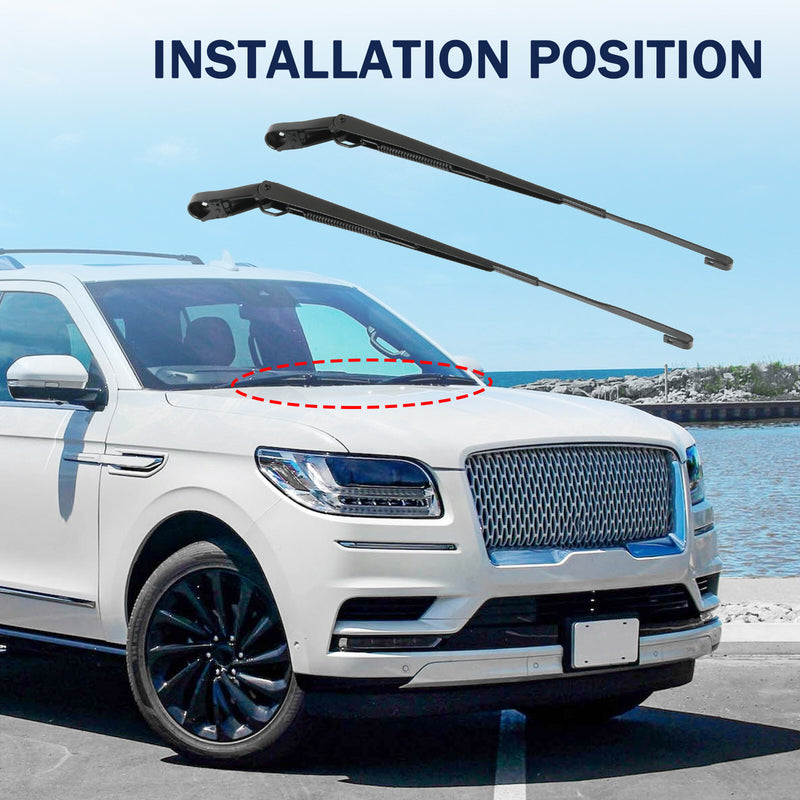 Pair Front Windshield Wiper Arm for Ford F150 Expedition Super Duty 15-23 LH RH