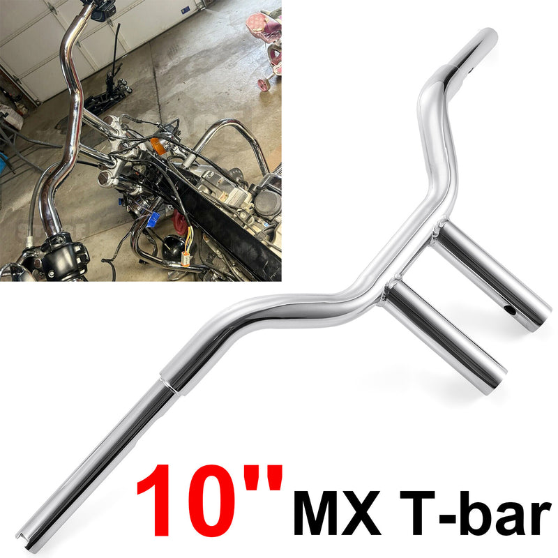 10" MX-T Bars Handlebar Chrome for Harley Softail FLS Sportster Dyna Low Rider