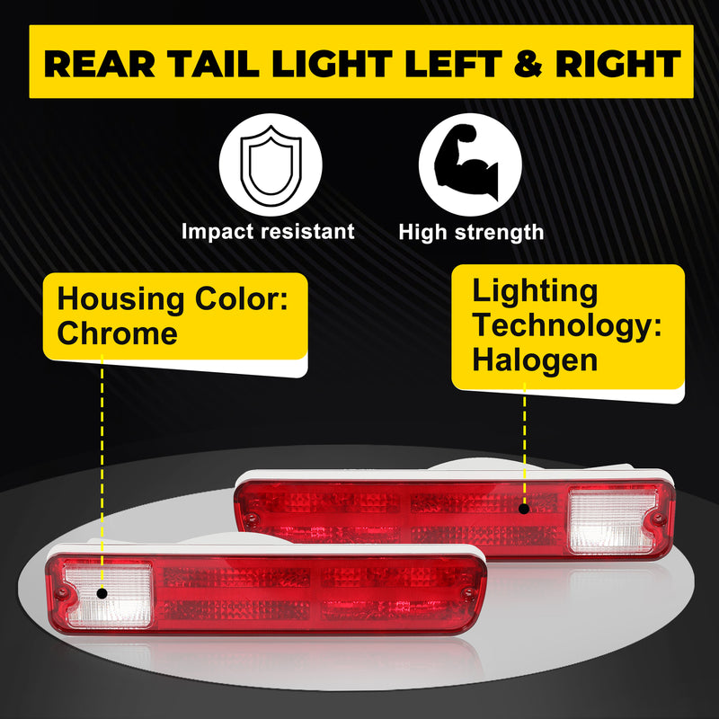 Rear Tail Light Set for Chevy El Camino Malibu for GMC Caballero 1979-1987