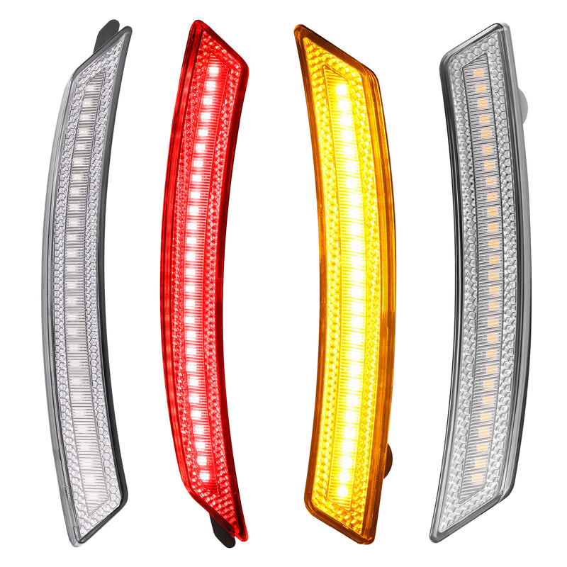 Side Marker Fender Lights Front Rear for Mini Cooper 2007-2015 R55 R56 R57 Set