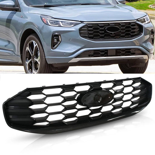 DURAFORCE Front Black Grille W/O Radar Holes PJ6Z8200E for Ford Escape ST-Line 2023-2025