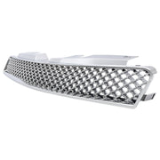 DURAFORCE Chrome Mesh Front Upper Lower Bumper Grille for Chevy Impala Limited 2006-2016