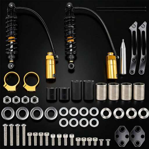 DURAFORCE Remote Reservoir Rear Shocks for Harley Road Glide Road King Street Glide 2014+