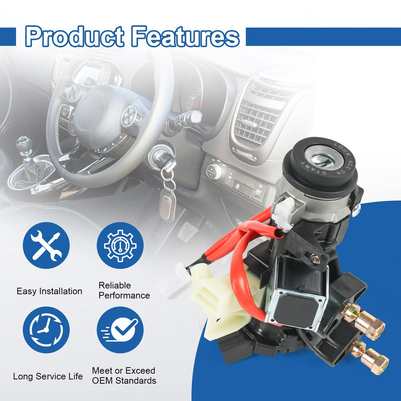 81900-H9G00 Ignition Lock Switch Assembly with Keys for Kia Rio 2021-2023