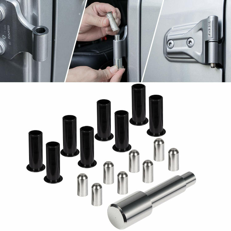 Door Pin Guides Bushing Removal Tool for Jeep Wrangler JK JL 07-20 17Pcs