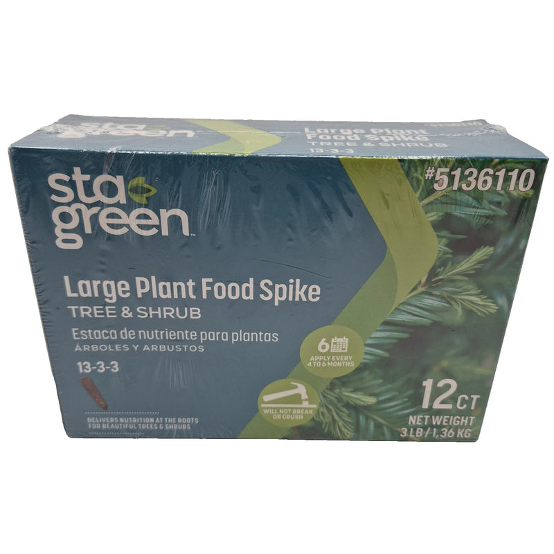 Large Plant Food Spike for Sta Green Trees Shrubs Nutrition 12 Spikes 13 3 3 NKP