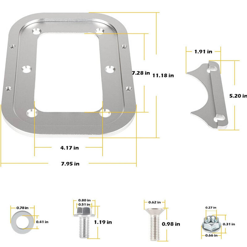 Billet Aluminum Battery Relocation Tray for Optima Battery 34/78
