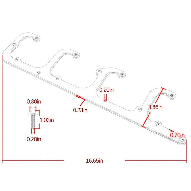 D581 Aluminum Coil Bracket Valve Cover for LS Square 4.8/5.3/5.7/6.0/6.2L LS1