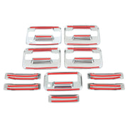 DURAFORCE Chrome Door Handle Tailgate Covers With Keypad for Ford F150 2004-2014 4 Door