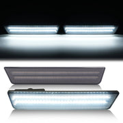 DURAFORCE White/Smoke Rear Bumper LED Side Marker Lights for Dodge Charger 2011-2014 Pair