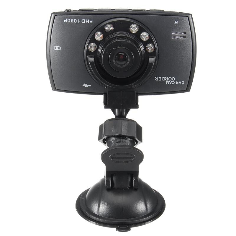 1080P LCD Screen Car DVR Dash Cam Video Recorder G-Sensor Front Inside Camera
