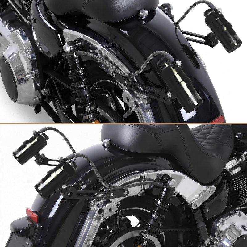 13" Adjustable Remote Reservoir Rear Suspensions Shocks for Harley Touring