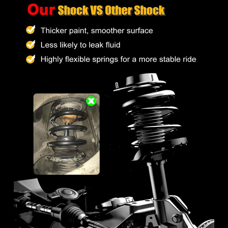 Complete Shocks Struts Front & Rear Set 4 for Honda Accord 2008-2012 2.4L 3.5L