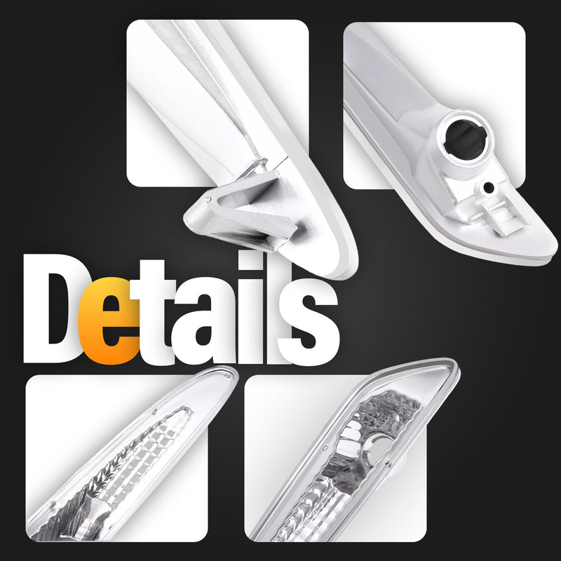 Clear Bumper Side Marker Lights for Mercedes Benz R230 SL Class 2003-2006 Pair